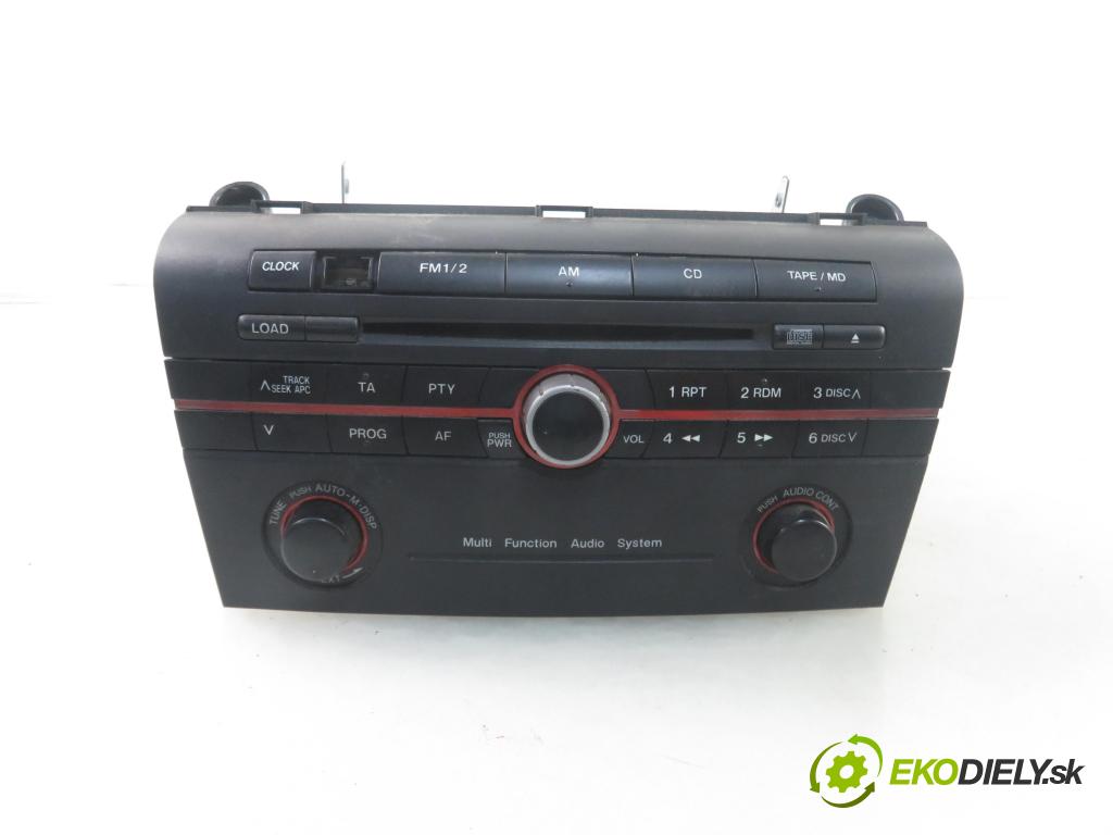 MAZDA 3 (BK) HB 2004 80,00 1.6 DI Turbo 109 - Y601 (PSA) 1560,00 RADIO CD BP4M66950A