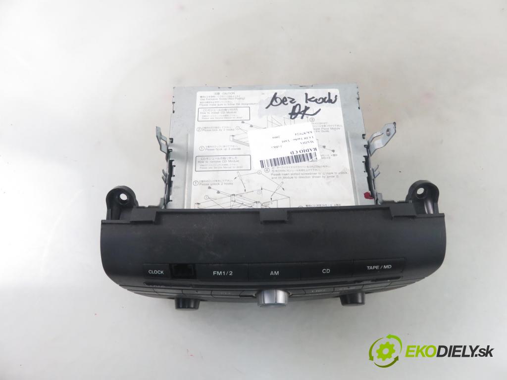 MAZDA 3 (BK) HB 2004 80,00 1.6 DI Turbo 109 - Y601 (PSA) 1560,00 RADIO CD BP4M66950A