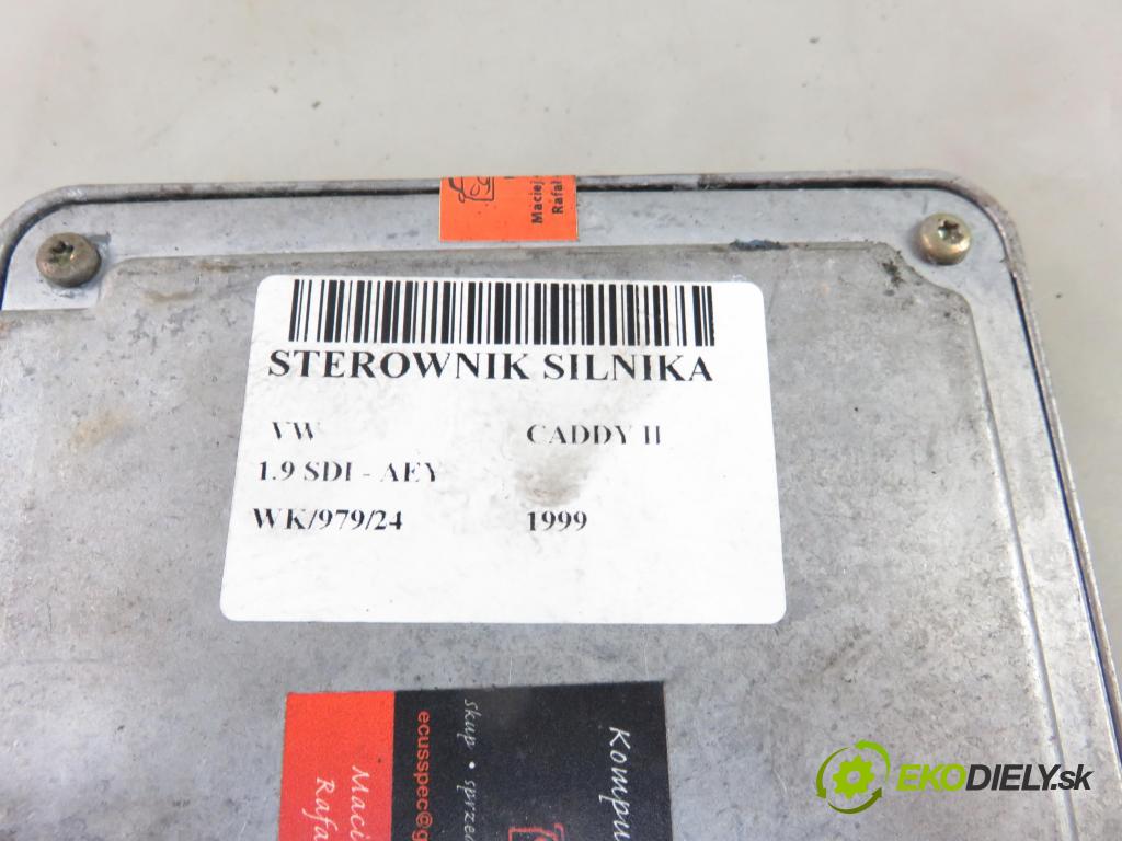 VW CADDY II Furgon (9K9A) FURGON 1999 47,00 1.9 SDI - AEY 1896,00 Riadiaca jednotka Motor 038906013E ; 0281001689