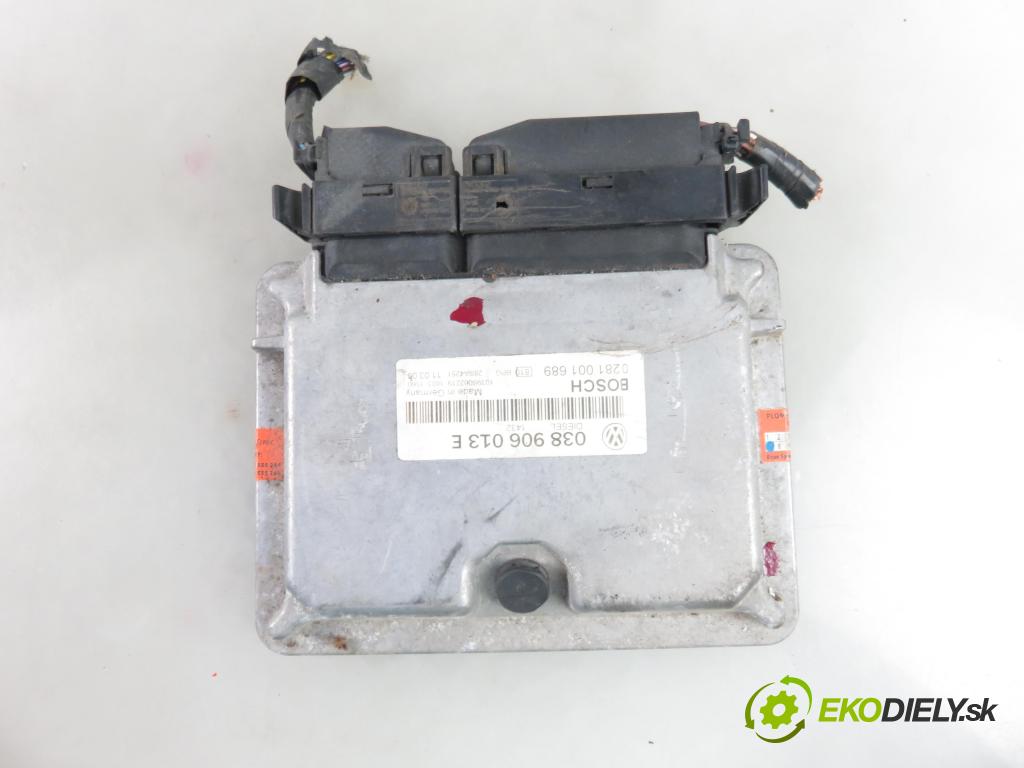 VW CADDY II Furgon (9K9A) FURGON 1999 47,00 1.9 SDI - AEY 1896,00 Riadiaca jednotka Motor 038906013E ; 0281001689
