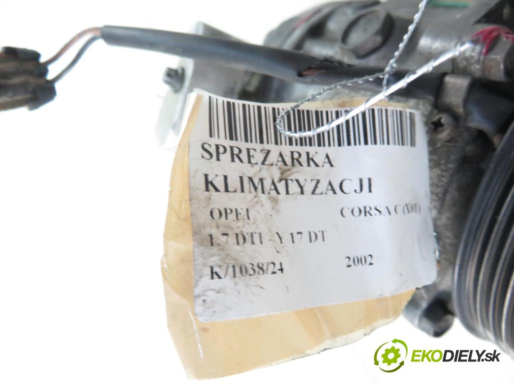 OPEL CORSA C (X01) HB 2002 55,00 1.7 DTI - Y 17 DT 1686,00 KOMPRESOR: klimatizace  (Kompresory)