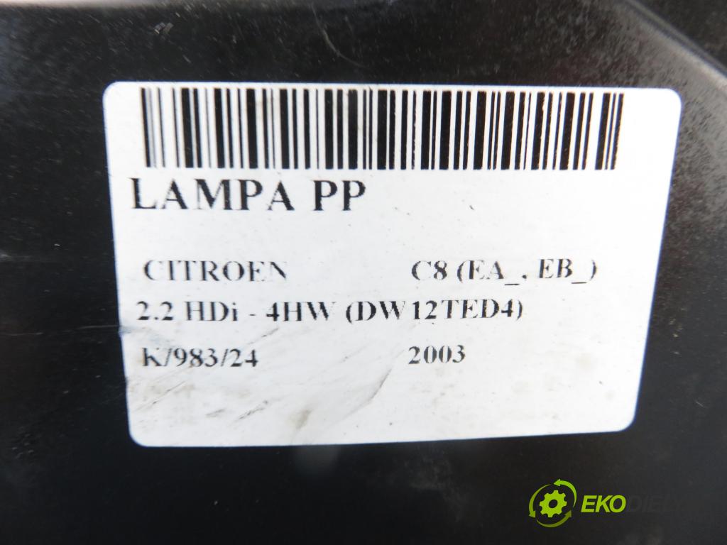CITROEN C8 (EA_, EB_) VAN 2003 94,00 2.2 HDi - 4HW (DW12TED4) 2179,00 Svetlo PP 1494315080