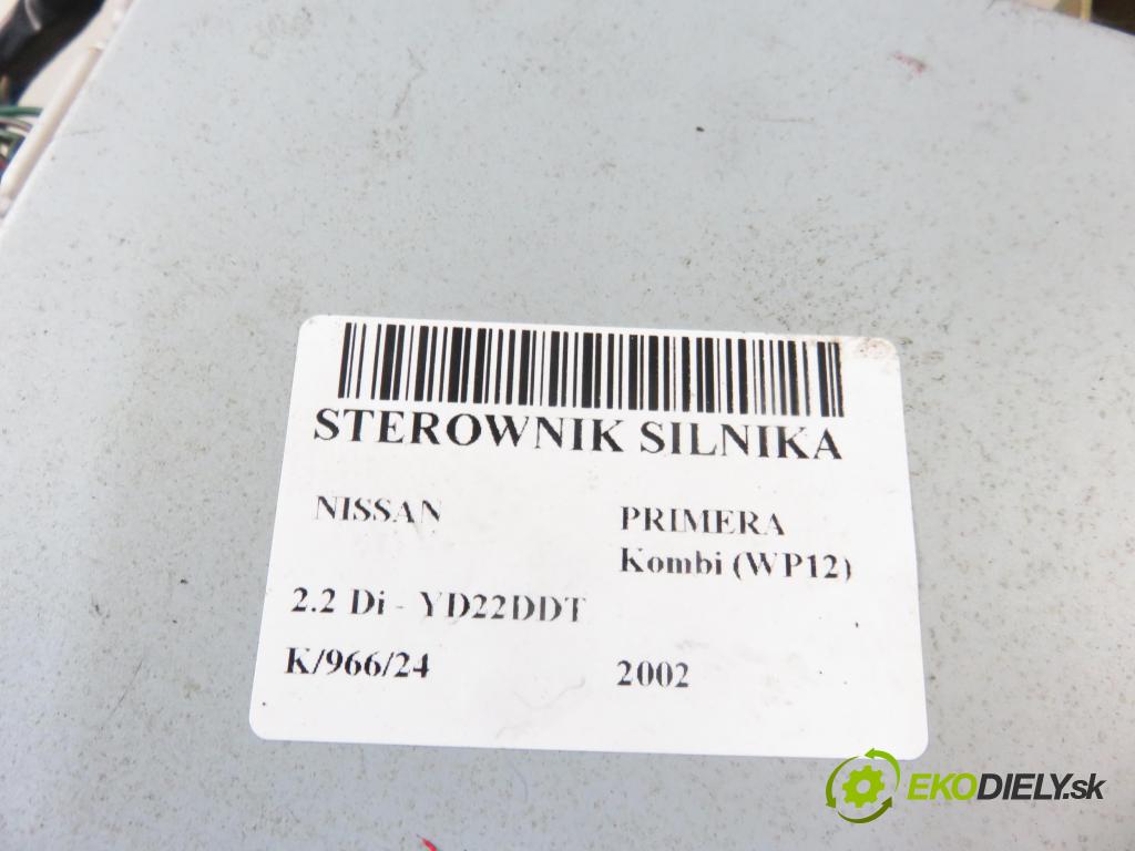 NISSAN PRIMERA Kombi (WP12) KOMBI 2002 93,00 2.2 Di - YD22DDT 2184,00 Riadiaca jednotka Motor 23710AU601 ; 2758001363