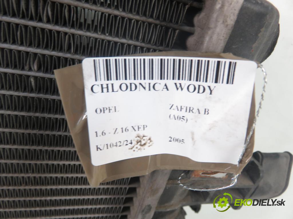 OPEL ZAFIRA B (A05) MINIVAN 2005 77,00 1.6 105 - Z 16 XEP 1598,00 chladič vody 130416367