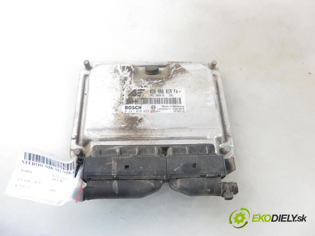 FORD GALAXY (WGR) MINIVAN 2002 85,00 1.9 TDI PD 115 - AUY 1896,00 Riadiaca jednotka Motor 038906019FA ; 0281010629