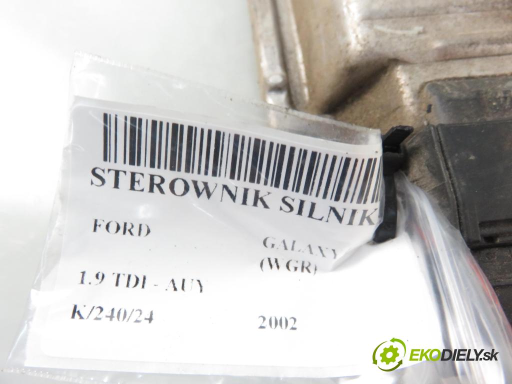 FORD GALAXY (WGR) MINIVAN 2002 85,00 1.9 TDI PD 115 - AUY 1896,00 Riadiaca jednotka Motor 038906019FA ; 0281010629