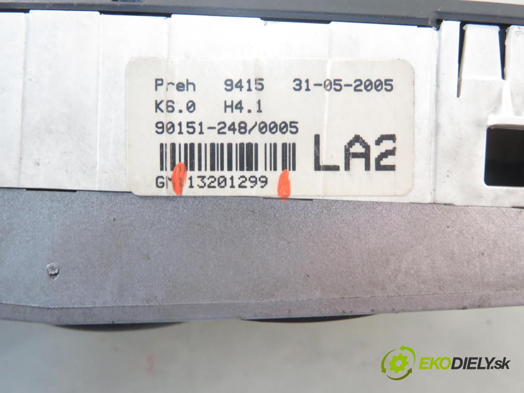 OPEL ASTRA H GTC (L08) HB 2005 74,00 1.7 CDTi - Z 17 DTH 1686,00 Panel kúrenia KLIMATIZACE: 13201299