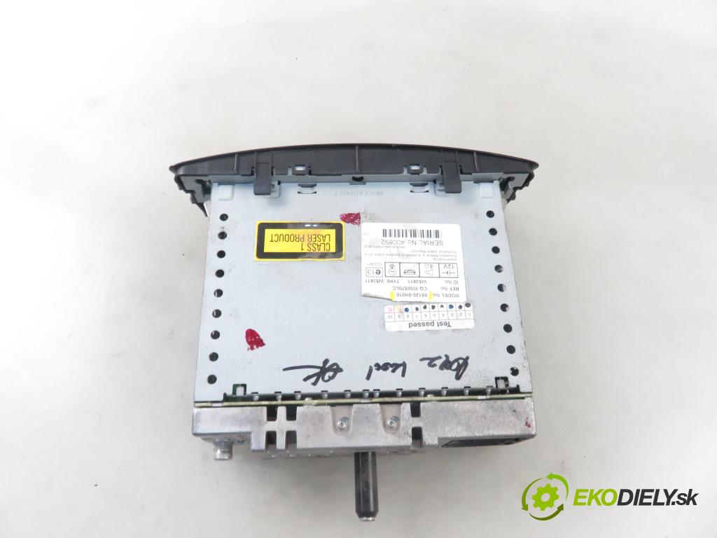 TOYOTA AYGO (_B1_) HB 2006 50,00 1.0 68 - 1KR-FE 998,00 RADIO CD 861200H010
