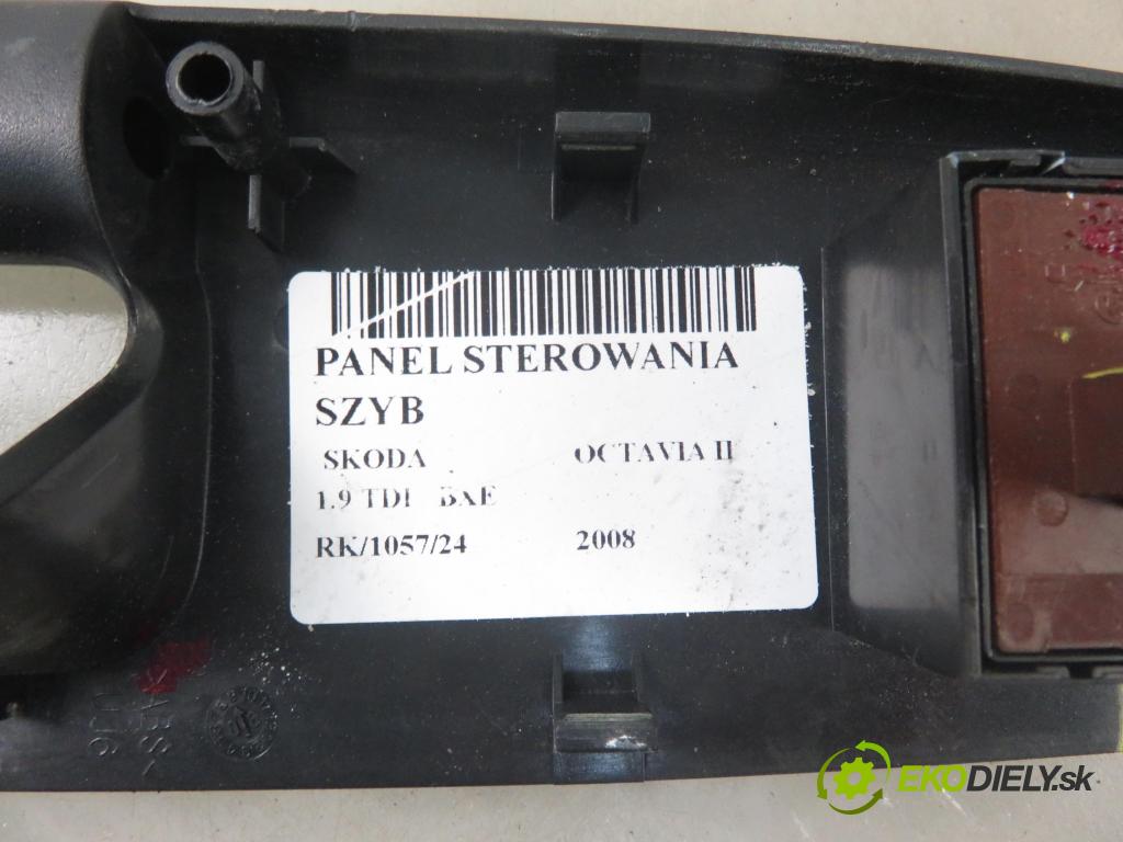 SKODA OCTAVIA II (1Z3) LIFTBACK 2008 77,00 1.9 TDI - BXE 1896,00 Panel ovládaní oken 1Z1867171A ; 1Z0959858