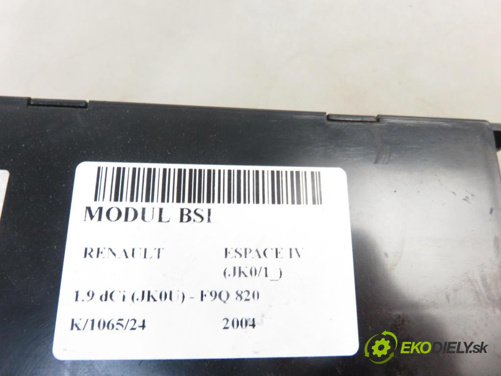 RENAULT ESPACE IV (JK0/1_) VAN 2004 85,00 1.9 dCi 116 - F9Q 820 1870,00 MODUL BSI 8200315962 ; 8200283812