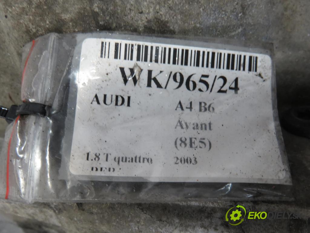 AUDI A4 Avant (8E5, B6) KOMBI 2003 120,00 1.8 T quattro - BFB 1781,00 Prevodovka MANUALNA GDU