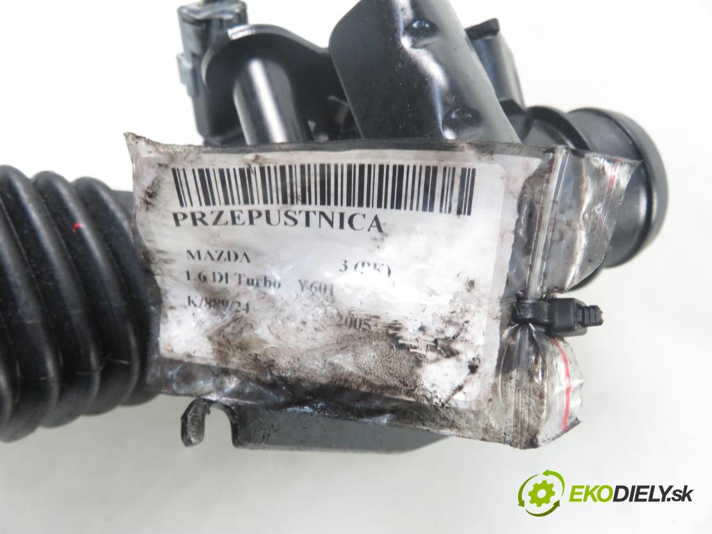 MAZDA 3 (BK) HB 2005 80,00 1.6 DI Turbo 109 - Y601 (PSA) 1560,00 Škrtiaca klapka 9643836980 ; 9639027480 (Škrtiace klapky)