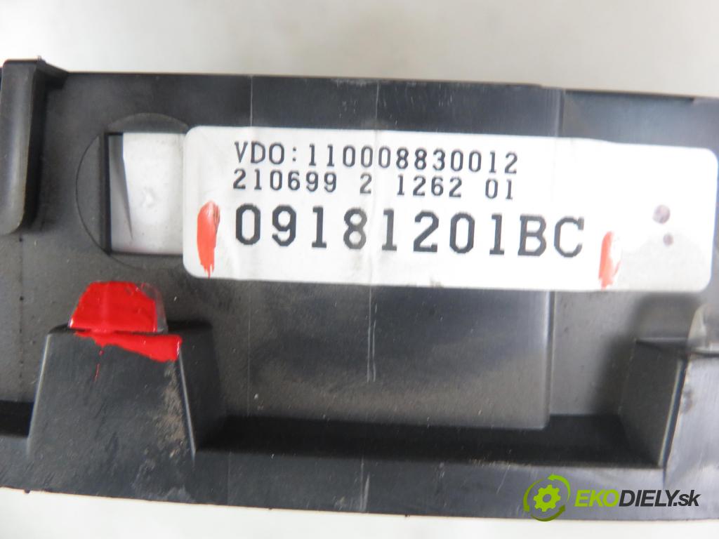 OPEL ASTRA G Kombi (T98) KOMBI 1999 50,00 1.7 TD 68 - X 17 DTL 1700,00 prístrojovka elektrický 09181201BC