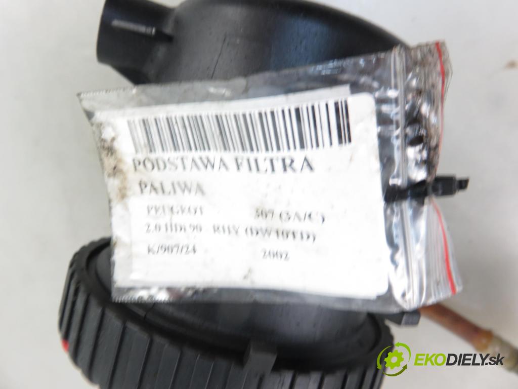 PEUGEOT 307 (3A/C) HB 2002 66,00 2.0 HDi 90 - RHY (DW10TD) 1997,00 Obal filtra paliva 9638780280C ; 9642105180B (Obaly filtrov paliva)