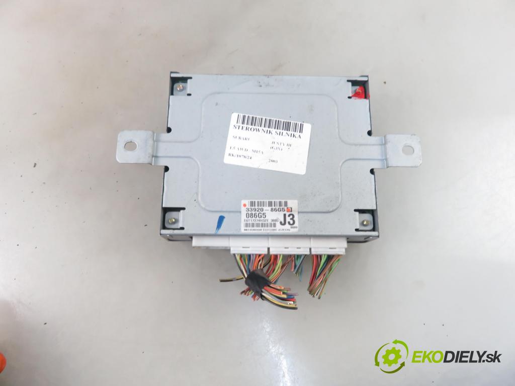 SUBARU JUSTY III (G3X) HB 2003 79,00 1.5 AWD - 99 M15A 1490,00 Riadiaca jednotka Motor 3392086G5