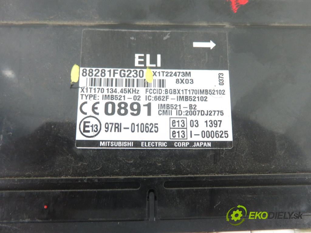 SUBARU IMPREZA liftback (GR, GH, G3) HB 2009 110,00 2.0 D AWD - EE20Z 1998,00 MODUL komfortu 88281FG230