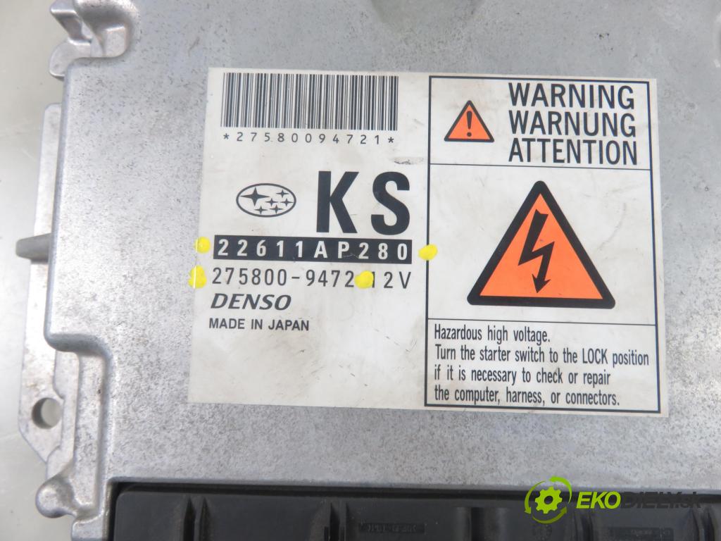 SUBARU IMPREZA liftback (GR, GH, G3) HB 2009 110,00 2.0 D AWD - EE20Z 1998,00 Riadiaca jednotka Motor 2758009472 ; 22611AP280