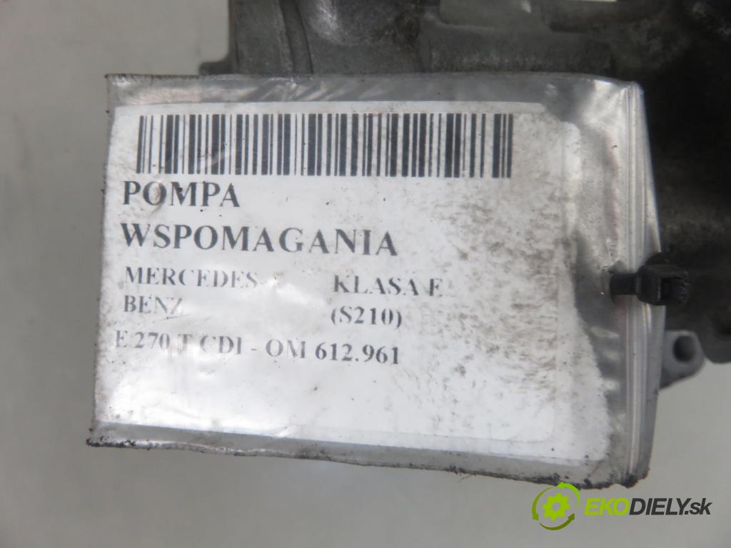 MERCEDES-BENZ KLASA E T-Model (S210) KOMBI 1999 125,00 E 270 T CDI - OM 612.961 2685,00 Pumpa servočerpadlo 2108425 (Servočerpadlá, pumpy riadenia)