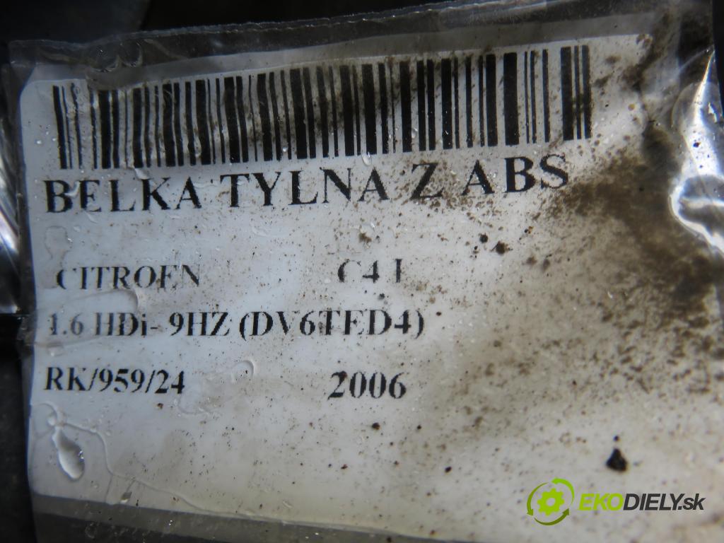 CITROEN C4 I (LC_) HB 2006 80,00 1.6 HDi 109 - 9HZ (DV6TED4) 1560,00 výztuha zadní část ABS 