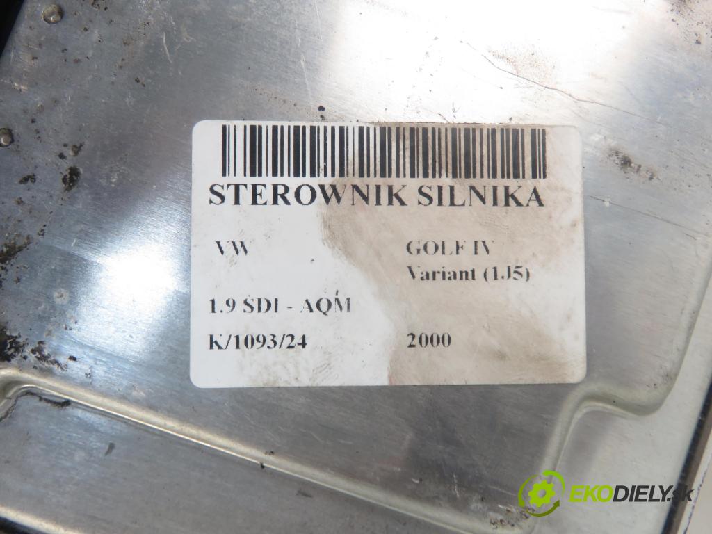 VW GOLF IV Variant (1J5) KOMBI 2000 50,00 1.9 SDI - AQM 1896,00 Riadiaca jednotka Motor 038906012J ; 0281010104