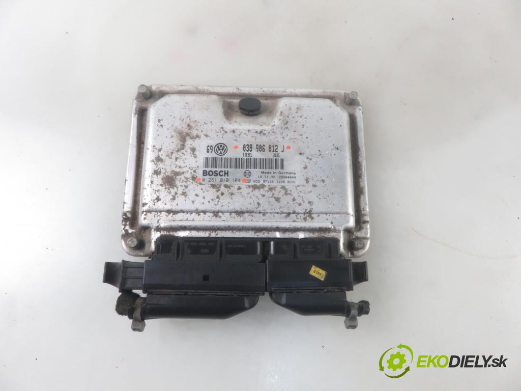 VW GOLF IV Variant (1J5) KOMBI 2000 50,00 1.9 SDI - AQM 1896,00 Riadiaca jednotka Motor 038906012J ; 0281010104