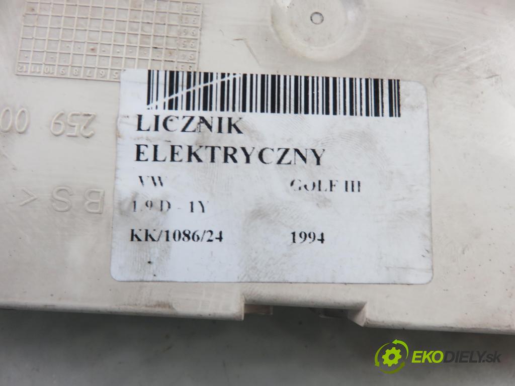 VW GOLF III (1H1) HB 1994 47,00 1.9 D 64 1896,00 Prístrojovka elektrický 1H0919860F