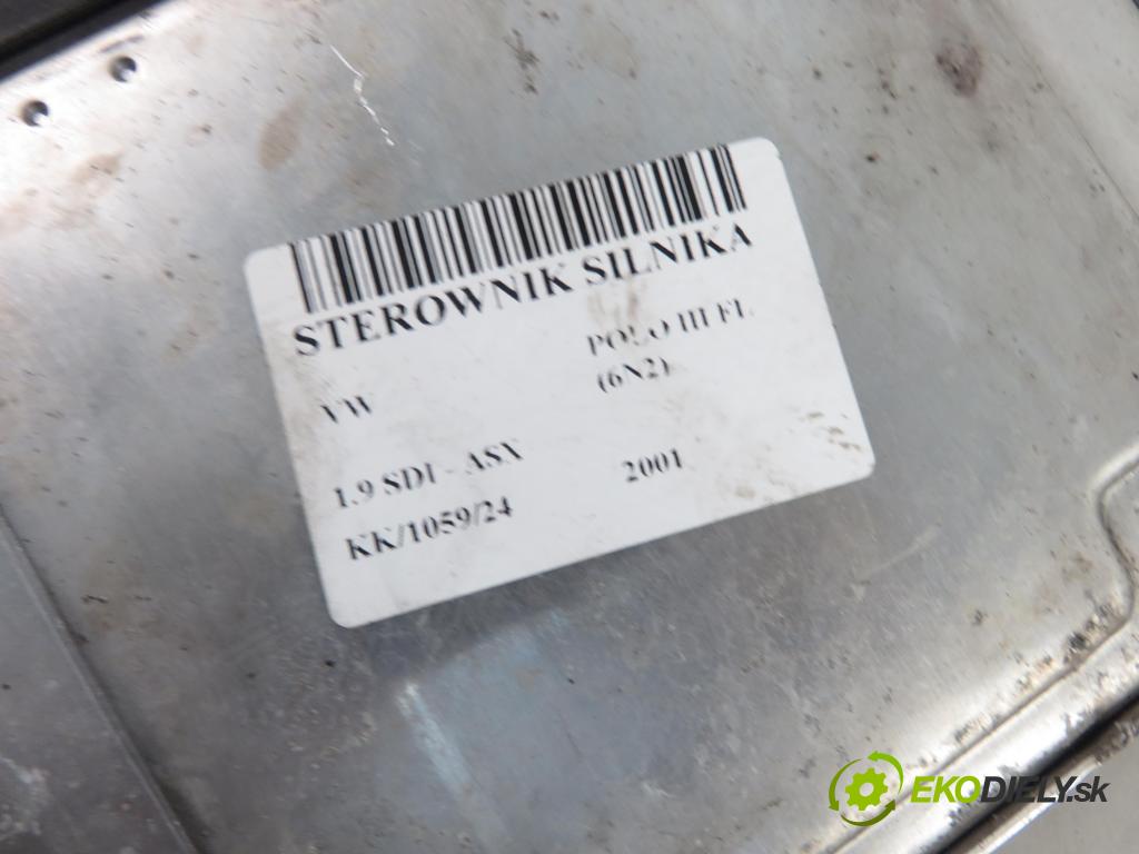 VW POLO (6N2) HB 2001 47,00 1.9 SDI - ASX 1896,00 Riadiaca jednotka Motor 038906012CT ; 0281010377