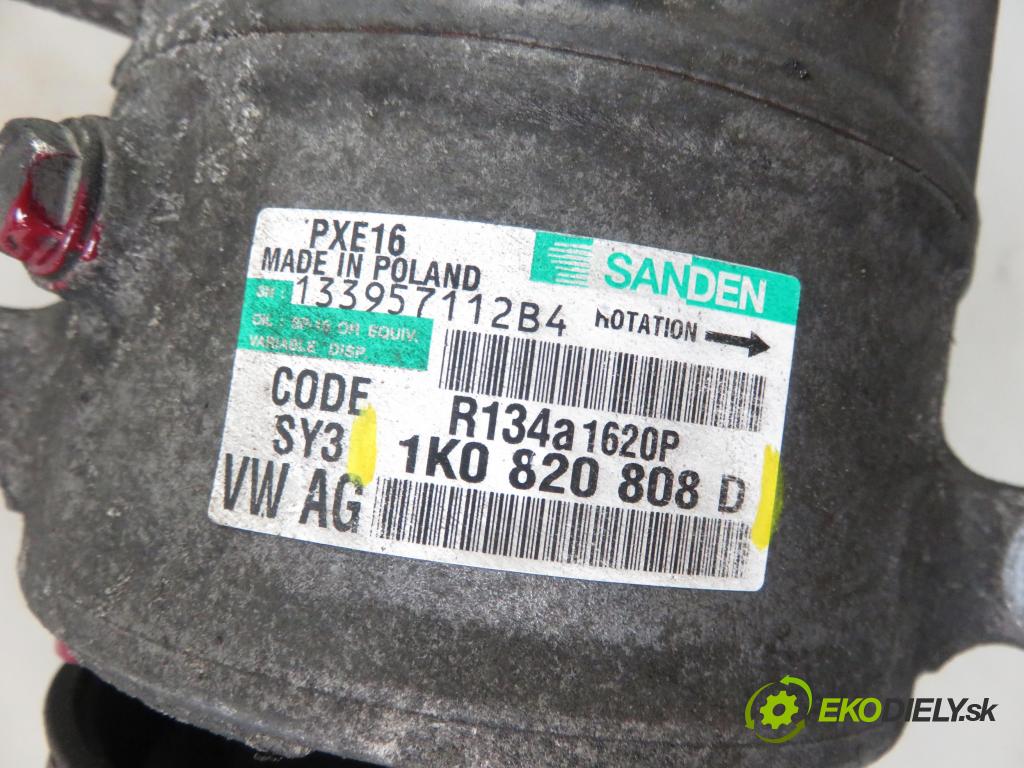 VW GOLF V (1K1) HB 2008 77,00 1.9 TDI - BLS 1896,00 KOMPRESOR: klimatizace 1K0820808D (Kompresory)