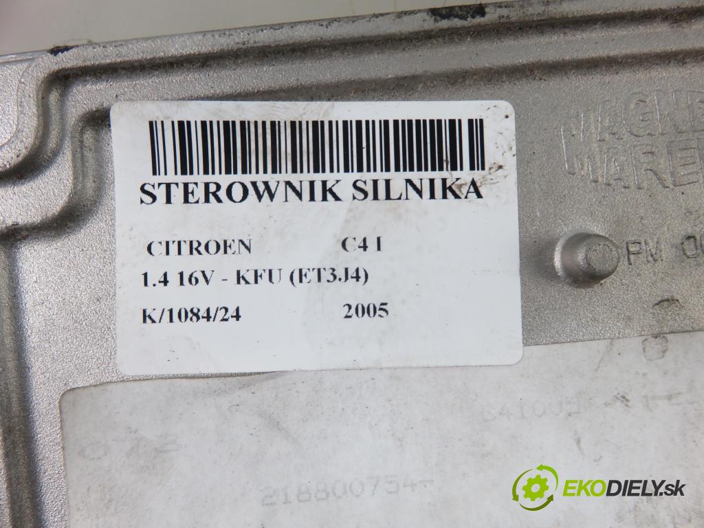 CITROEN C4 I (LC_) HB 2005 65,00 1.4 16V 88 - KFU 1360,00 řídící jednotka motora 16735054 ; 9659099180 ; IAW6LP205