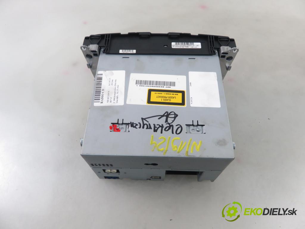 MERCEDES-BENZ KLASA C (W204) SEDAN 2008 115,00 C 180 Kompressor BlueEFFICIENCY 156 - M 271.910 1597,00 RADIO CD 2048709694 ; 2048706589 ; 0014429060