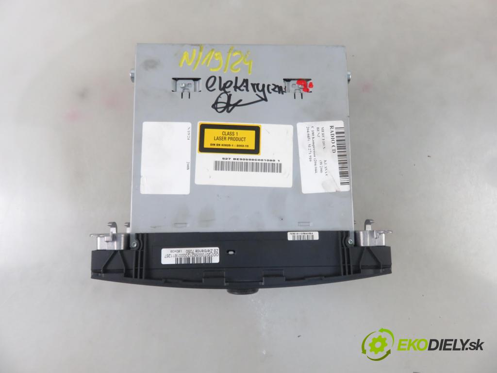 MERCEDES-BENZ KLASA C (W204) SEDAN 2008 115,00 C 180 Kompressor BlueEFFICIENCY 156 - M 271.910 1597,00 RADIO CD 2048709694 ; 2048706589 ; 0014429060