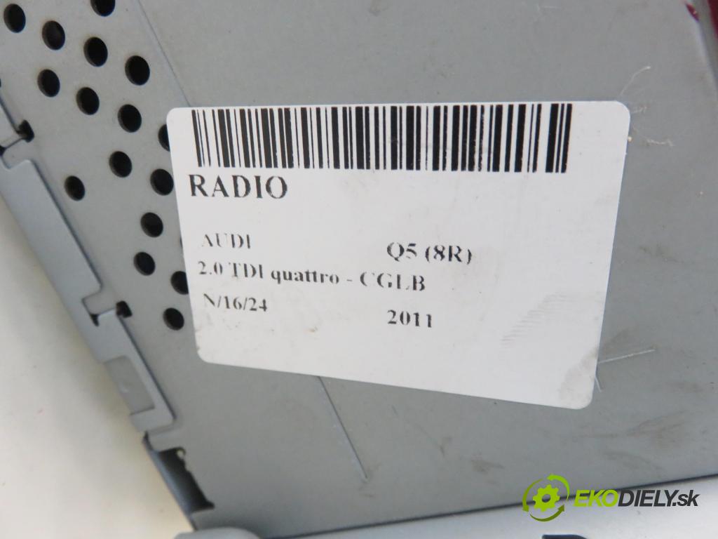 AUDI Q5 (8R) SUV 2011 125,00 2.0 TDI quattro - CGLB 1968,00 RADIO CD 8T1035186P