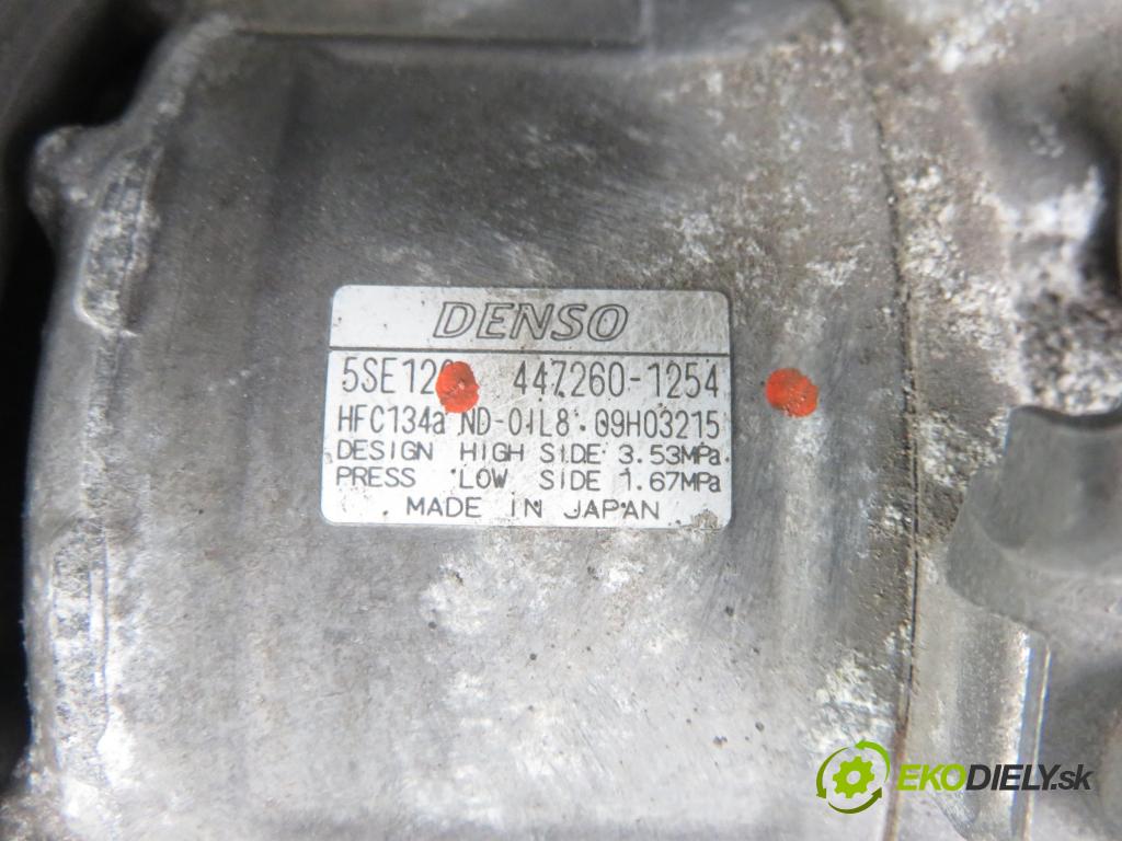 TOYOTA RAV 4 III (_A3_) SUV 2006 130,00 2.2 D 4WD 177 - 2AD-FHV 2231,00 KOMPRESOR: klimatizace 4472601254 (Kompresory)