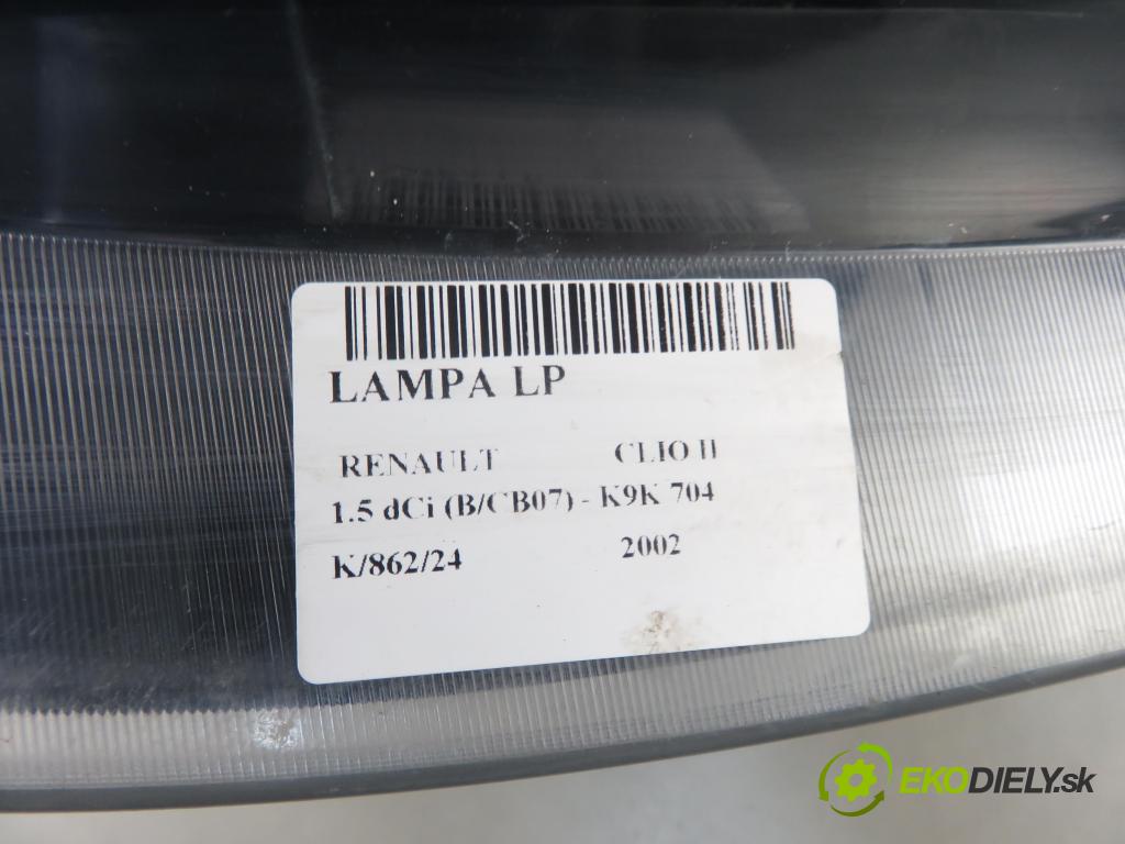 RENAULT CLIO II (BB_, CB_) HB 2002 48,00 1.5 dCi 65 - K9K 704 1461,00 Svetlo LP