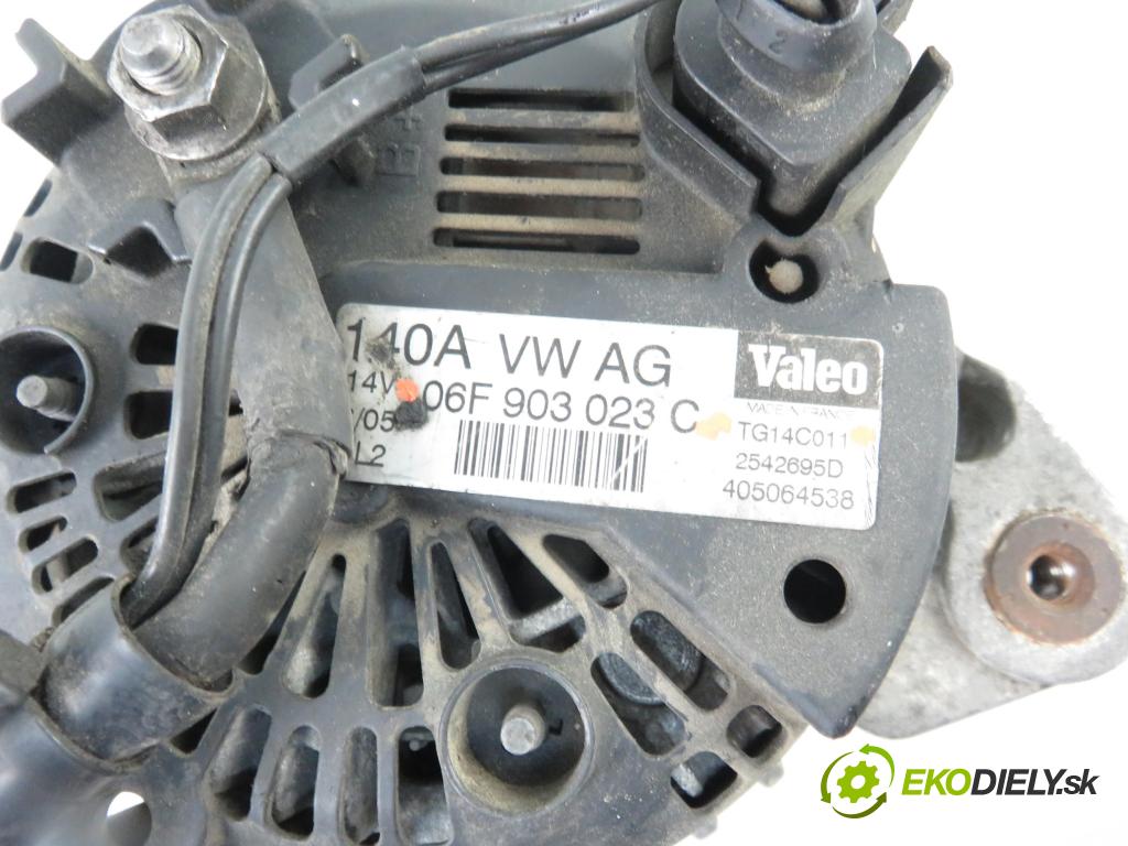 SEAT TOLEDO III (5P2) MINIVAN 2005 103,00 2.0 TDI 16V - BKD 1968,00 Alternátor 06F903023C ; TG14C011 (Alternátory)