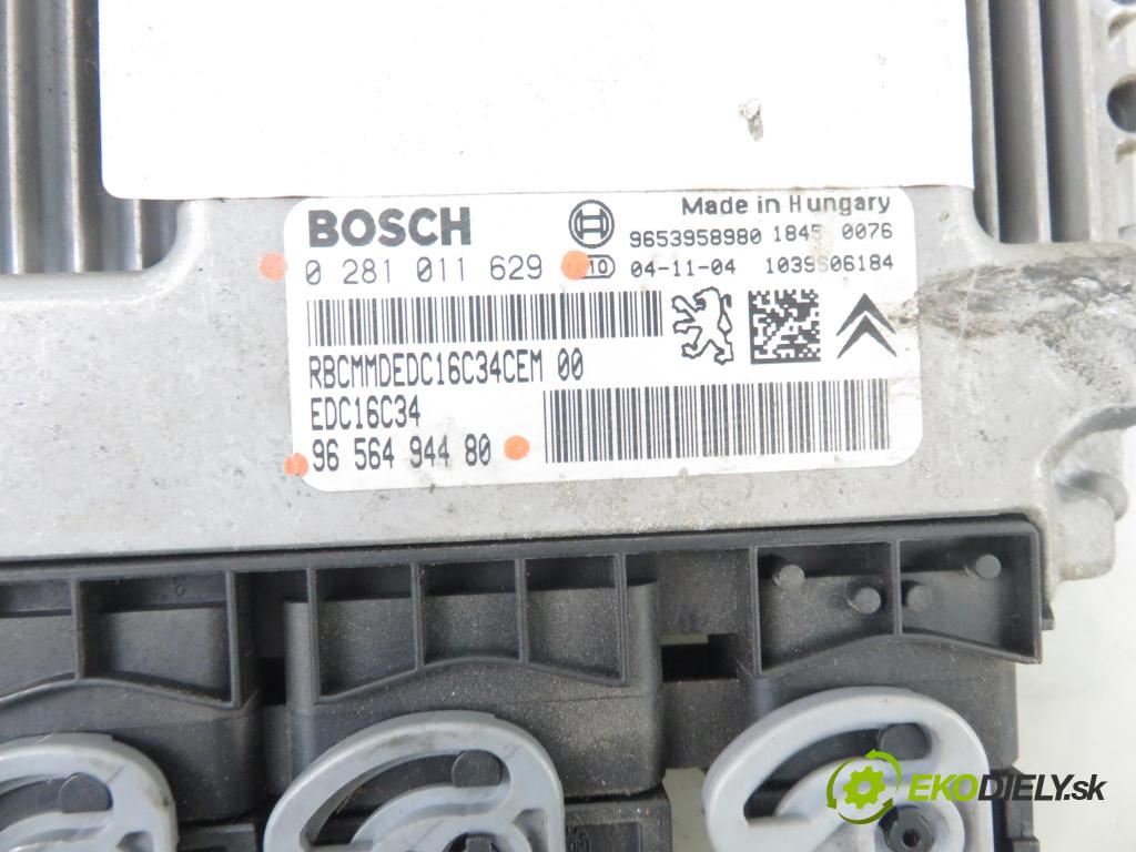CITROEN C4 I (LC_) HB 2004 80,00 1.6 HDi - 9HY (DV6TED4) 1560,00 Riadiaca jednotka Motor 0281011629 ; 9656494480