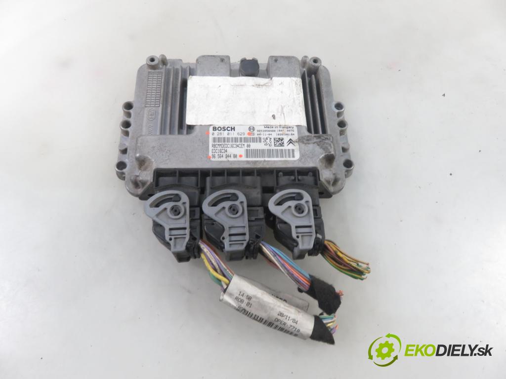 CITROEN C4 I (LC_) HB 2004 80,00 1.6 HDi - 9HY (DV6TED4) 1560,00 Riadiaca jednotka Motor 0281011629 ; 9656494480