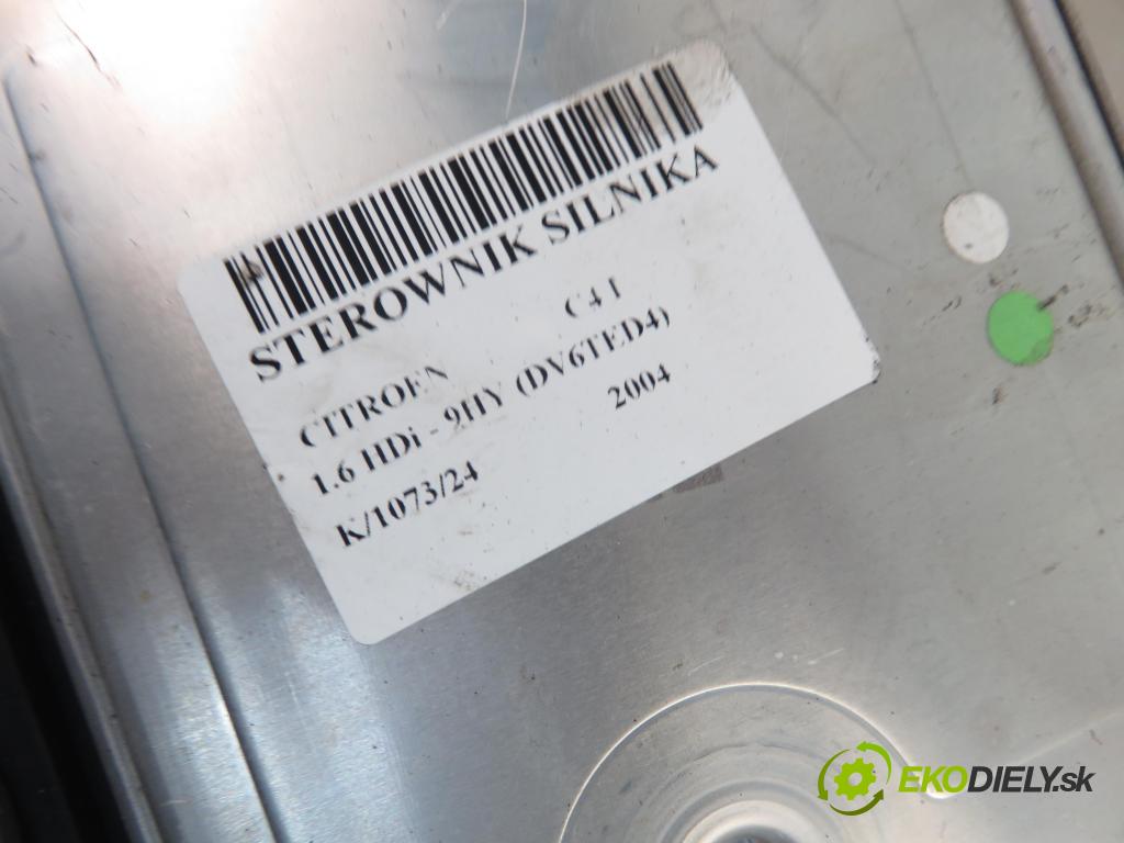 CITROEN C4 I (LC_) HB 2004 80,00 1.6 HDi - 9HY (DV6TED4) 1560,00 Riadiaca jednotka Motor 0281011629 ; 9656494480