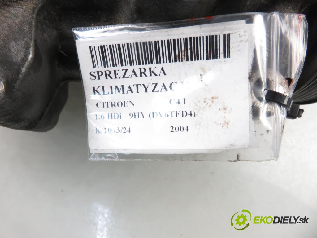 CITROEN C4 I (LC_) HB 2004 80,00 1.6 HDi - 9HY (DV6TED4) 1560,00 KOMPRESOR: klimatizácie 9651910980 (Kompresory klimatizácie)