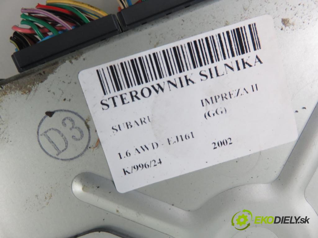 SUBARU IMPREZA kombi (GG) KOMBI 2002 0,00 1.6 AWD - EJ161 1597,00 Riadiaca jednotka Motor 22611AF492