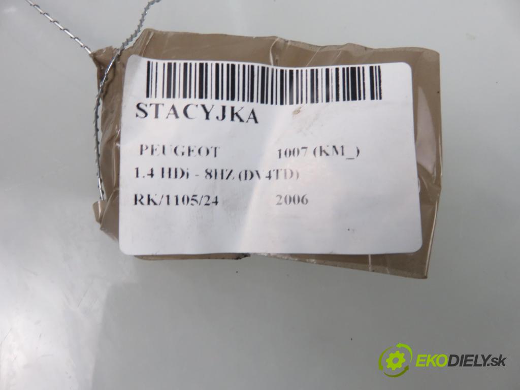 PEUGEOT 1007 (KM_) HB 2006 0,00 1.4 HDi - 8HZ (DV4TD) 1398,00 spinačka 9652781780 ; N0502455 ; N0501417 (Spínacie skrinky a kľúče)