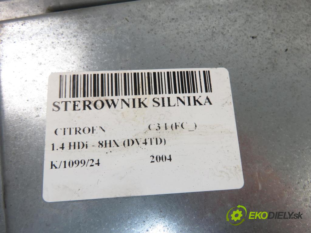CITROEN C3 I (FC_) HB 2004 50,00 1.4 HDi 8V - 8HX 1398,00 Riadiaca jednotka Motor 5WS40110ET ; SW9654925480 ; HW9648624280