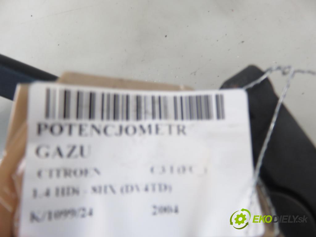 CITROEN C3 I (FC_) HB 2004 50,00 1.4 HDi 8V - 8HX 1398,00 Potenciometer plynu 0280752251 ; 9646702180 (Pedále)