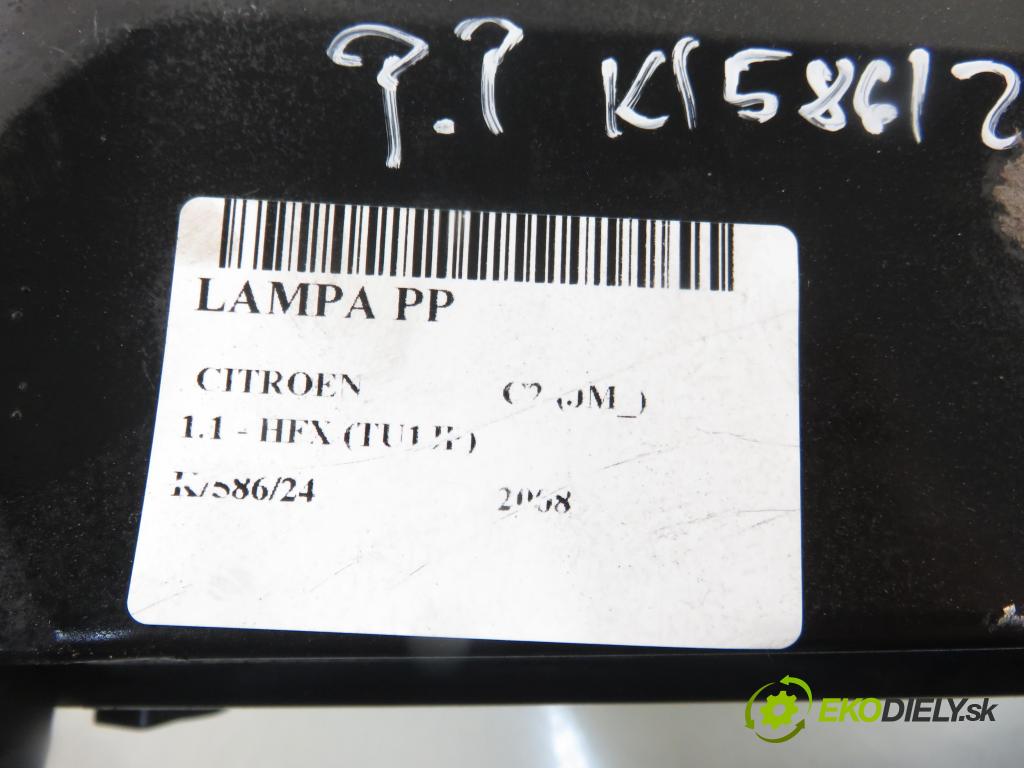 CITROEN C2 (JM_) HB 2008 44,00 1.1 - HFX (TU1JP) 1124,00 světlo PP