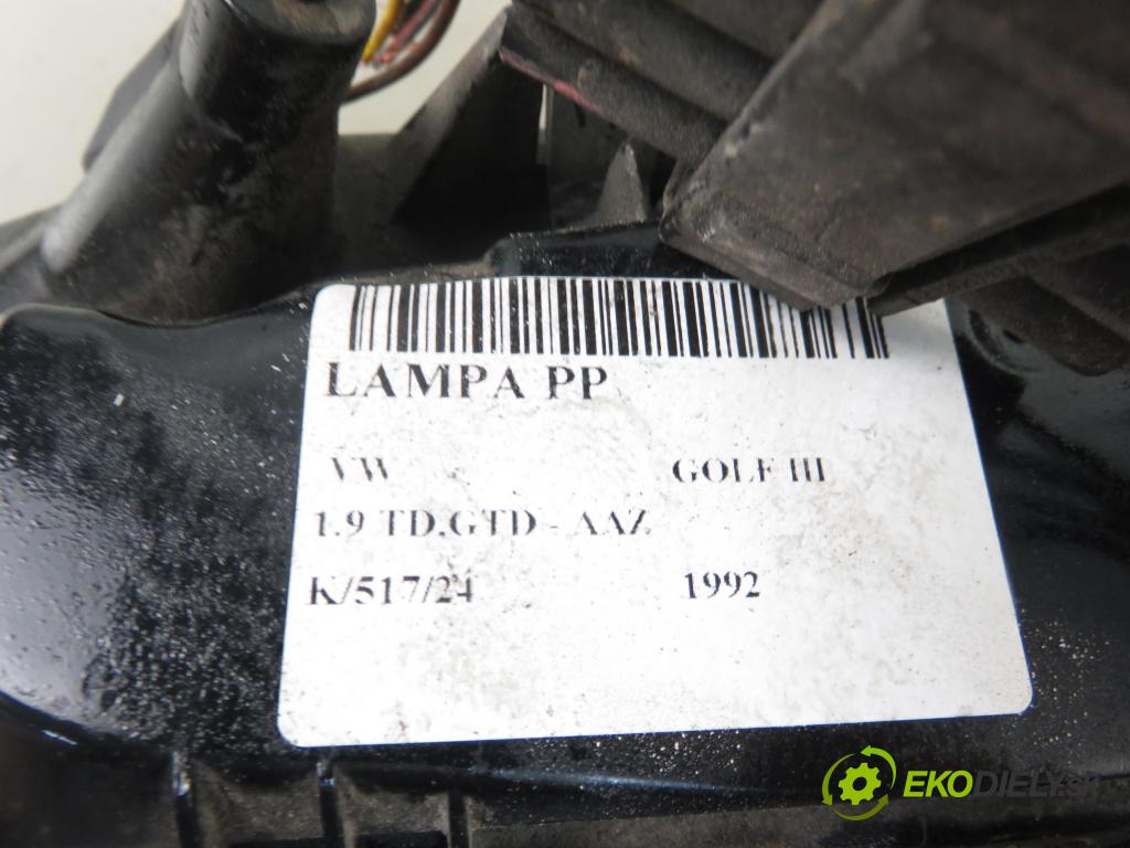 VW GOLF III (1H1) HB 1992 55,00 1.9 TD,GTD - AAZ 1896,00 světlo PP