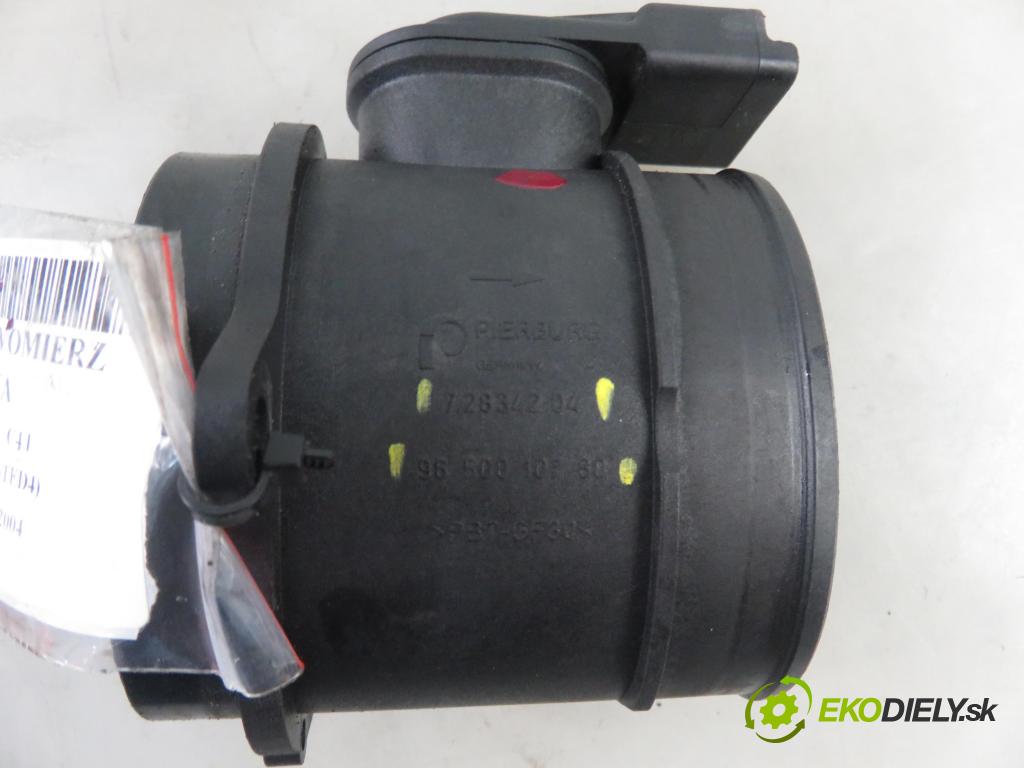 CITROEN C4 I (LC_) HB 2004 80,00 1.6 HDi - 9HY (DV6TED4) 1560,00 váha vzduchu vzduchu 9650010780 ; 72634204