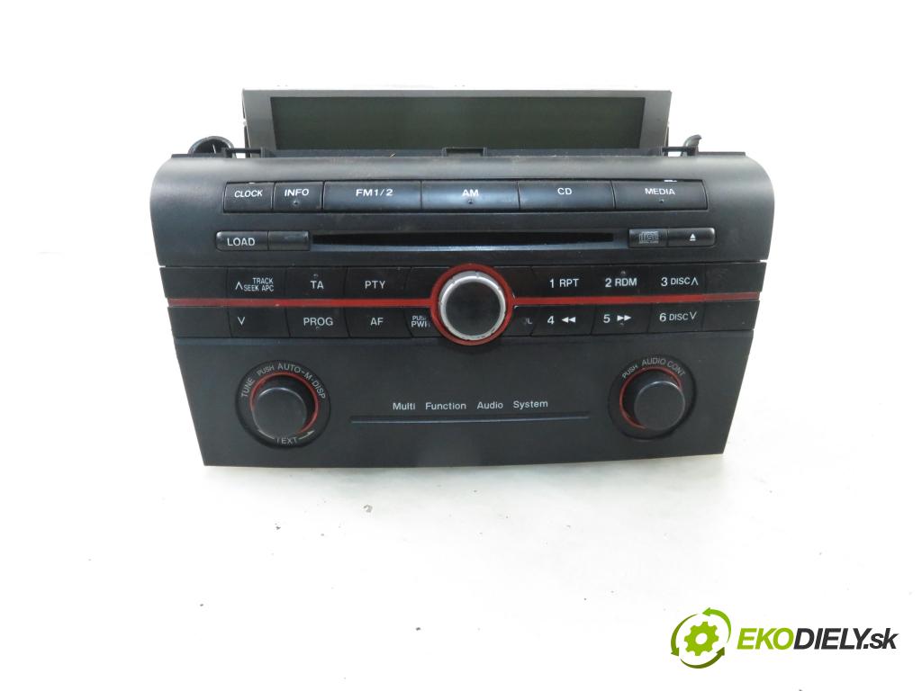 MAZDA 3 (BK) HB 2006 80,00 1.6 DI Turbo 109 - Y601 (PSA) 1560,00 RADIO CD 14795208