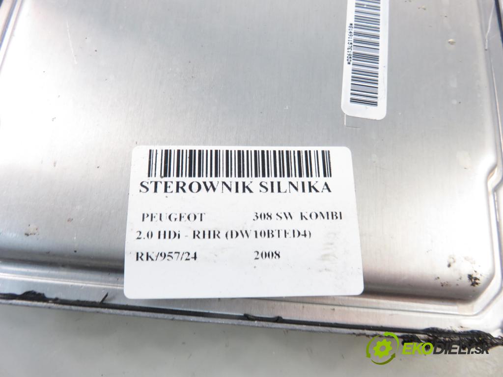 PEUGEOT 308 SW KOMBI 2008 100,00 2.0 HDi 136 1997,00 Riadiaca jednotka Motor 9665426180 ; R0413C007C ; 9663548180
