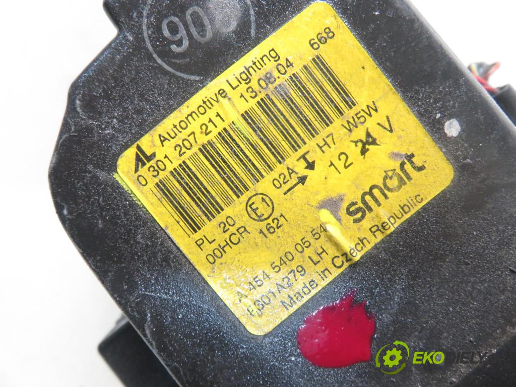 SMART FORFOUR (454) HB 2004 70,00 1.5 CDI 95 1493,00 Svetlo LP 4545400554 ; 0301207211
