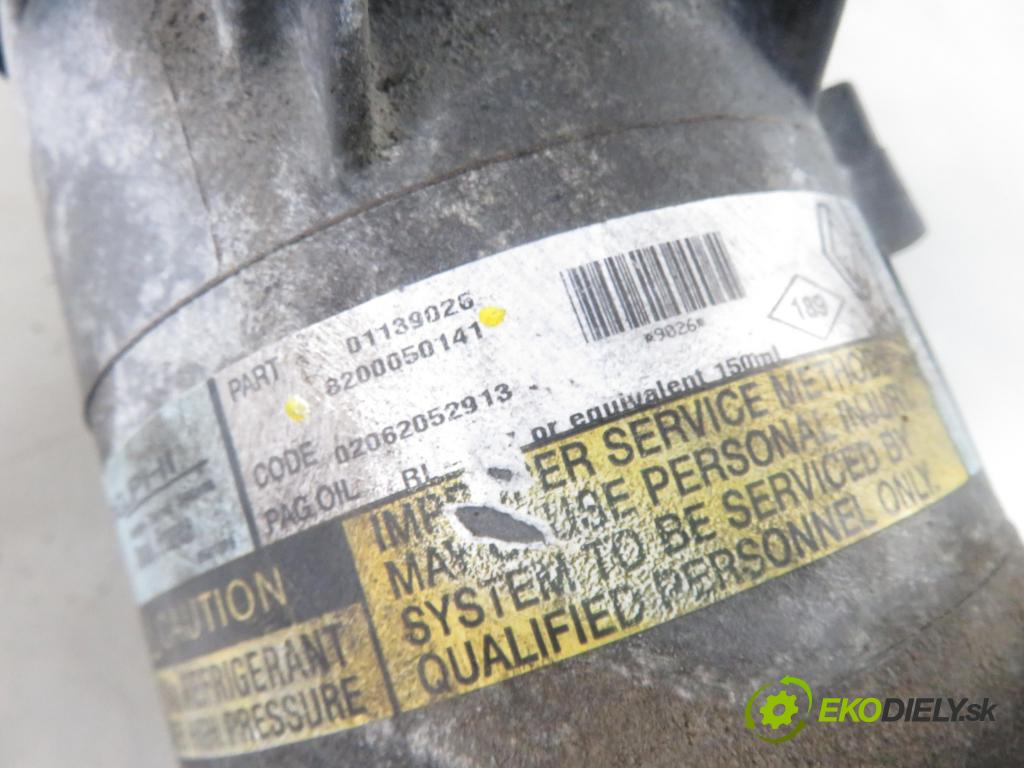 NISSAN ALMERA II Hatchback (N16) HB 2003 60,00 1.5 dCi - K9K 722 1461,00 KOMPRESOR: klimatizace 8200050141 (Kompresory)